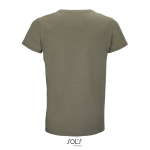 Maglietta unisex in cotone 150 g/m² con girocollo SOL'S Crusader color verde militare vista posteriore