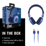 Cuffie wireless pieghevoli hands-free della Fresh 'n Rebel Code Core color blu settima vista