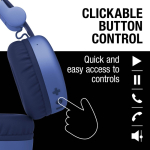 Cuffie wireless pieghevoli hands-free della Fresh 'n Rebel Code Core color blu ottava vista