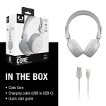 Cuffie wireless pieghevoli hands-free della Fresh 'n Rebel Code Core color grigio chiaro settima vista