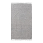 Asciugamano di cotone riciclato da 200g/m² tipo Hammam 150x90cm color grigio scuro terza vista