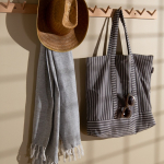 Asciugamano di cotone riciclato da 200g/m² tipo Hammam 150x90cm color grigio scuro quarta vista