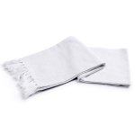 Asciugamano di cotone riciclato da 200g/m² tipo Hammam 150x90cm color grigio chiaro