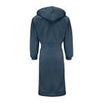 Accappatoio in cotone e poliestere con cappuccio regolabile taglia S/M color blu terza vista