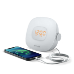 Radiosveglia Muse con luce graduale naturale e radio FM color bianco seconda vista