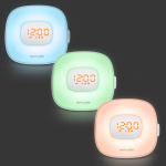 Radiosveglia Muse con luce graduale naturale e radio FM color bianco terza vista