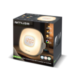 Radiosveglia Muse con luce graduale naturale e radio FM color bianco quinta vista