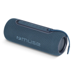 Speaker wireless cilindrico con protezione IPX5 e dettagli LED 20W color blu scuro