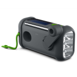 Radio portatile in silicone con torcia e power bank 1.000mAh Muse color nero seconda vista
