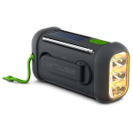Radio portatile in silicone con torcia e power bank 1.000mAh Muse color nero terza vista