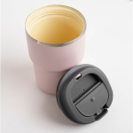 Tazza take away doppia parete con rivestimento in ceramica Asobu 355ml color rosa pastello terza vista