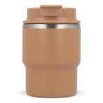 Tazza da viaggio in acciaio con rivestimento ceramico da 280ml color marrone terza vista