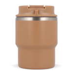 Tazza da viaggio in acciaio con rivestimento ceramico da 280ml color marrone quinta vista