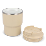 Tazza da viaggio in acciaio con rivestimento ceramico da 280ml color beige seconda vista