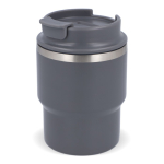 Tazza da viaggio in acciaio con rivestimento ceramico da 280ml color grigio scuro