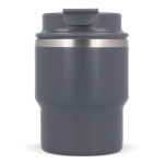 Tazza da viaggio in acciaio con rivestimento ceramico da 280ml color grigio scuro terza vista