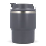 Tazza da viaggio in acciaio con rivestimento ceramico da 280ml color grigio scuro quarta vista