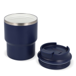 Tazza da viaggio in acciaio con rivestimento ceramico da 280ml color blu scuro seconda vista