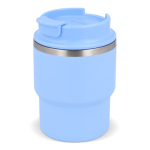 Tazza da viaggio in acciaio con rivestimento ceramico da 280ml color azzurro
