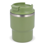 Tazza da viaggio in acciaio con rivestimento ceramico da 280ml color verde oliva