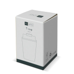 Bicchiere take away a doppia parete rivestimento ceramico da 280ml color bianco settima vista