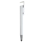 Biro touchscreen in plastica con supporto per telefono inchiostro blu color bianco quinta vista