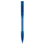 Penna a sfera in plastica prodotta in Germania con inchiostro blu ricaricabile color blu trasparente seconda vista