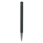Penna a sfera in plastica con finitura opaca prodotta nell’UE con inchiostro blu color nero quarta vista