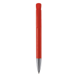 Penna a sfera in plastica con finitura opaca prodotta nell’UE con inchiostro blu color rosso seconda vista