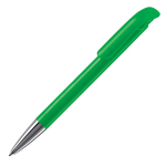 Penna a sfera in plastica con finitura opaca prodotta nell’UE con inchiostro blu color verde