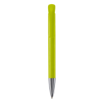 Penna a sfera in plastica con finitura opaca prodotta nell’UE con inchiostro blu color lime