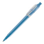 Penna a sfera in plastica opaca prodotta nell’UE con refill Jumbo inchiostro blu color blu