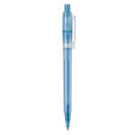 Penna a sfera in plastica opaca prodotta nell’UE con refill Jumbo inchiostro blu color blu quinta vista