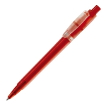 Penna a sfera in plastica opaca prodotta nell’UE con refill Jumbo inchiostro blu color rosso