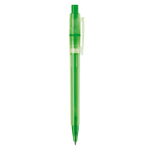 Penna a sfera in plastica opaca prodotta nell’UE con refill Jumbo inchiostro blu color verde quinta vista