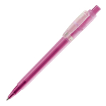Penna a sfera in plastica opaca prodotta nell’UE con refill Jumbo inchiostro blu color rosa