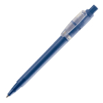 Penna a sfera in plastica opaca prodotta nell’UE con refill Jumbo inchiostro blu color blu scuro