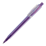 Penna a sfera in plastica opaca prodotta nell’UE con refill Jumbo inchiostro blu color viola