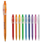 Penna a sfera in plastica opaca prodotta nell’UE con refill Jumbo inchiostro blu