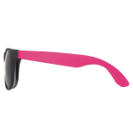 Occhiali da sole con stanghette colorate e protezione UV400 color rosa seconda vista