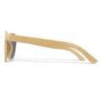 Occhiali da sole in paglia di grano in vari colori e protezione UV400 color beige quarta vista