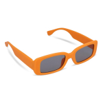 Occhiali da sole neri realizzati con plastica 100% riciclata color arancione