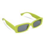 Occhiali da sole neri realizzati con plastica 100% riciclata color lime