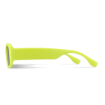 Occhiali da sole neri realizzati con plastica 100% riciclata color lime quarta vista