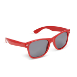 Occhiali da sole in plastica 100% riciclata in vari colori UV400 color rosso