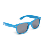 Occhiali da sole in plastica 100% riciclata in vari colori UV400 color azzurro