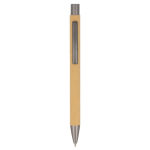 Penna ecologica realizzata con carta sostenibile e inchiostro blu color naturale seconda vista