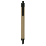 Penna in carta biologica con dettagli colorati e inchiostro blu color nero seconda vista