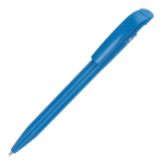Penna della Stilolinea in 100% plastica riciclata e inchiostro blu color azzurro