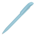 Penna della Stilolinea in 100% plastica riciclata e inchiostro blu color azzurro pastello
